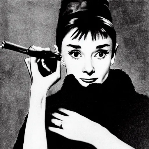 Image similar to audrey hepburn art by leonardo da vinci