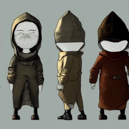 Image similar to little nightmares anesthetic character design