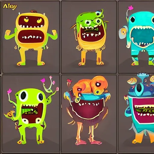 Image similar to cute ai monsters