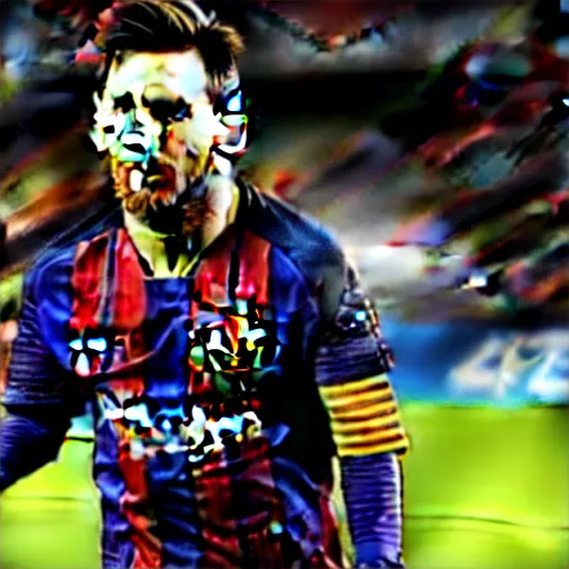 Image similar to Lionel Messi in WandaVision very detailed 4k quality super realistic