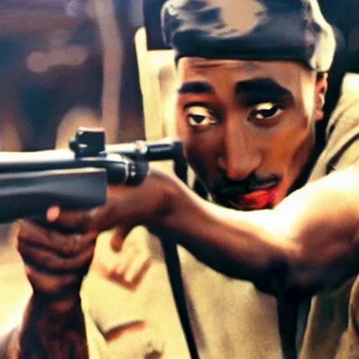 Image similar to award winning photo of tupac shakurs last moment alive, from the perspective of the gun, but the actual photo, 4 k mega realistic