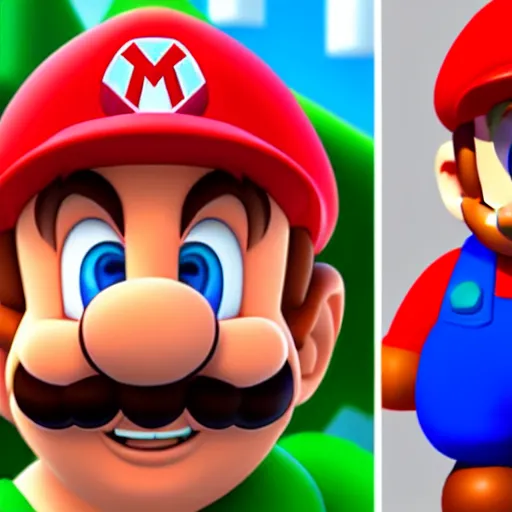 Image similar to Leonardo DiCaprio as Mario from Super Mario Bros