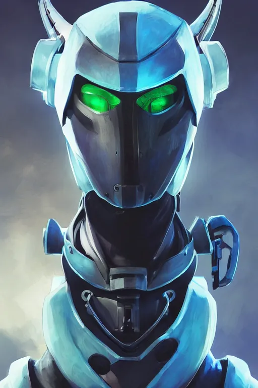 Image similar to epic mask helmet robot ninja portrait stylized as fornite style game design fanart by concept artist gervasio canda, behance hd by jesper ejsing, by rhads, makoto shinkai and lois van baarle, ilya kuvshinov, rossdraws global illumination radiating a glowing aura global illumination ray tracing hdr render in unreal engine 5