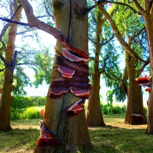 Image similar to bacon trees