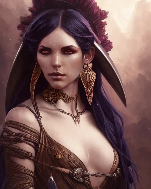 Image similar to a make dark elf pirate, fantasy character portrait, ultra realistic, intricate, elegant, highly detailed, digital painting, artstaion, smooth, sharp, focus, illustration, art by artgerm and greg rutkowski and alphonse mucha