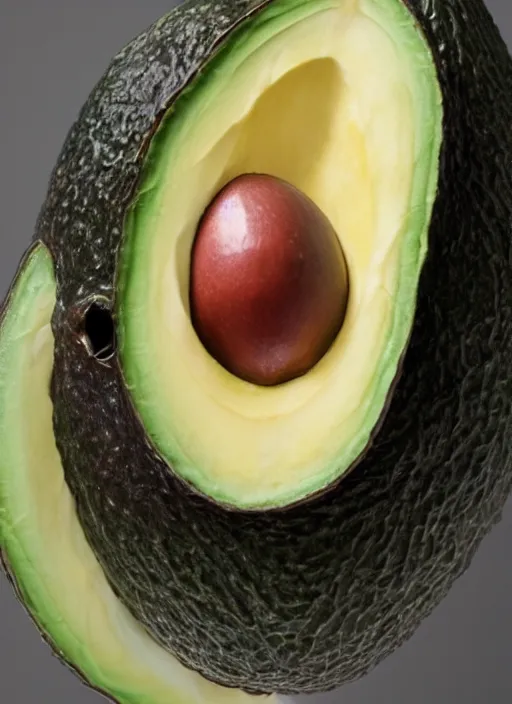 Image similar to emma watson as an avocado, high quality photography