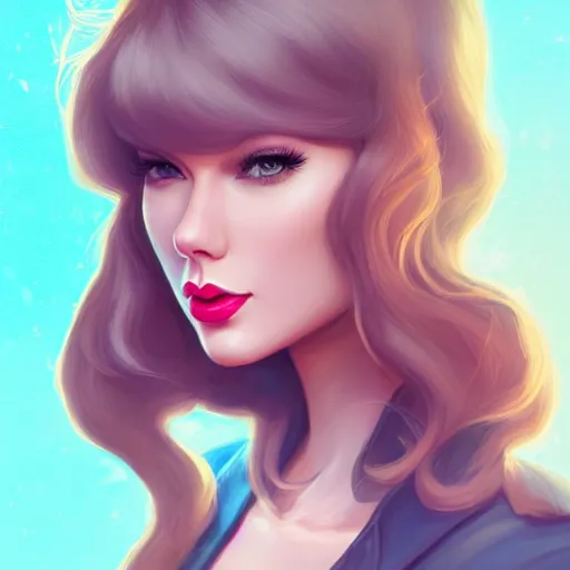 Image similar to a portrait of a beautiful april o'neil and taylor swift, art by lois van baarle and loish and ross tran and rossdraws and sam yang and samdoesarts and artgerm and saruei, digital art, highly detailed, intricate, sharp focus, trending on artstation hq, deviantart, unreal engine 5, 4 k uhd image