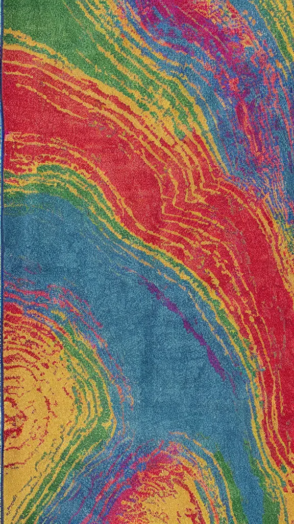 Image similar to Jonathan Adler Rainbow Waterfall Multicolor Rug Design