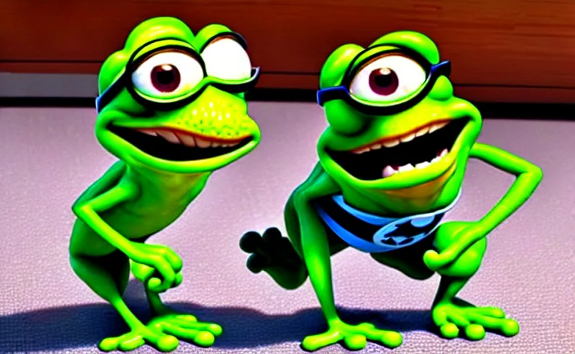 Image similar to pepe pixar