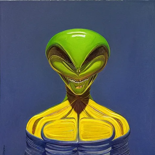 Image similar to alien by wayne thiebaud