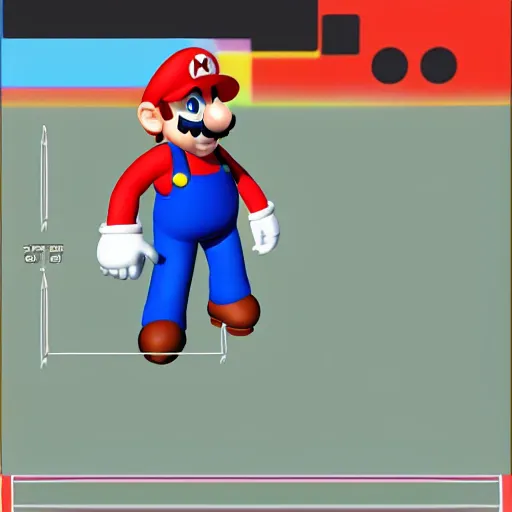 Image similar to mario but with real life human proportions