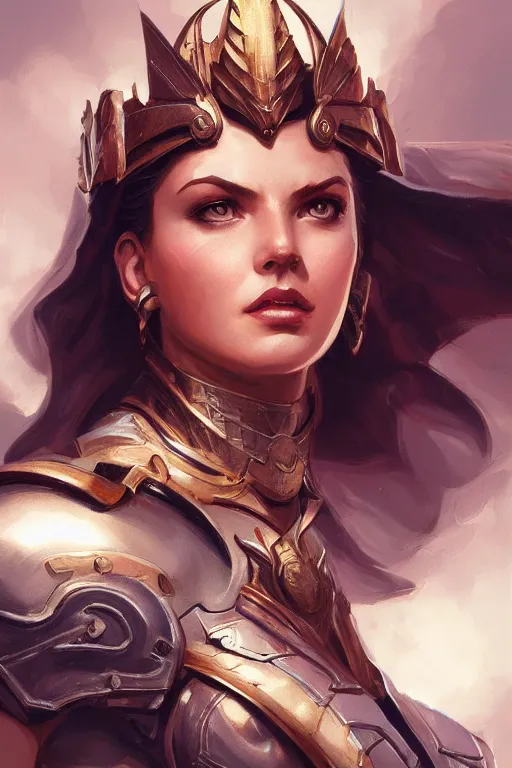 Image similar to amazon valkyrie athena, d & d, fantasy, portrait, highly detailed, headshot, digital painting, trending on artstation, concept art, sharp focus, illustration, art by artgerm and greg rutkowski and magali villeneuve