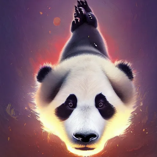 Prompt: a panda bear, belly dancing, artstation, by nick silva and RHADS, intricate, elegant, highly detailed, digital painting, smooth, sharp focus, concept art,