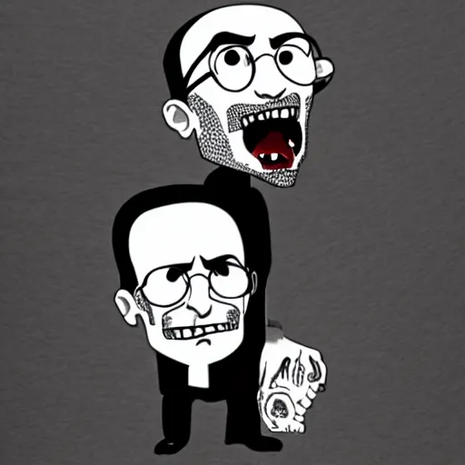 Prompt: zombie Steve Jobs