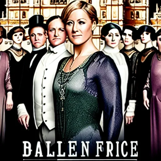 Prompt: Helene Fischer in downton Abbey, movie poster, 8k, HD