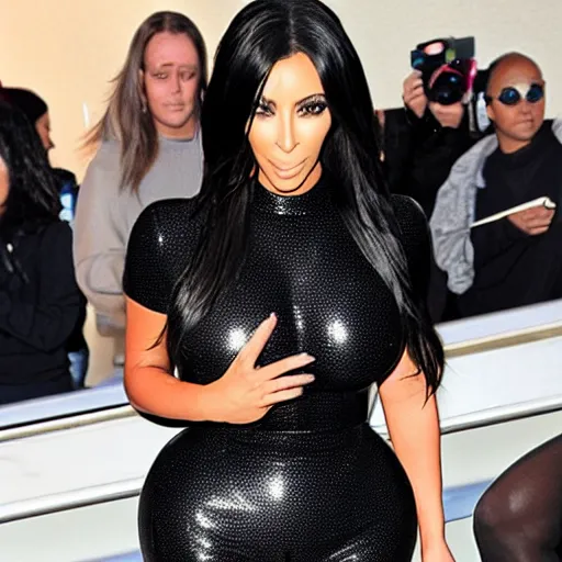 Image similar to black kim kardashian