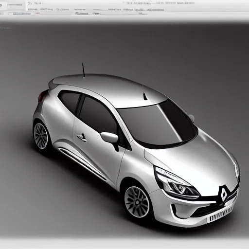Image similar to Renault Clio, realistic, photo studio, HDR, 8k, trending on artstation