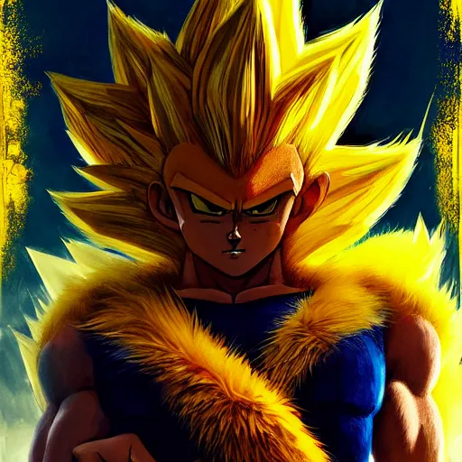 super saiyan sonic movie poster, yellow fur, yellow, Stable Diffusion