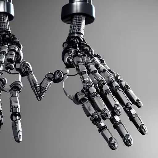 Image similar to robot's hands show a heart, a close up, steel, metal, Wires, Mechanisms, cgsociety, octane render, trending on artstation, artstationHD, artstationHQ, unreal engine, 4k, 8k, 3d render, 3d Houdini, cinema 4d, octane, unreal engine 5, ue4,