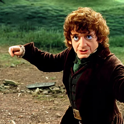 Prompt: austin powers as frodo in lord of the rings