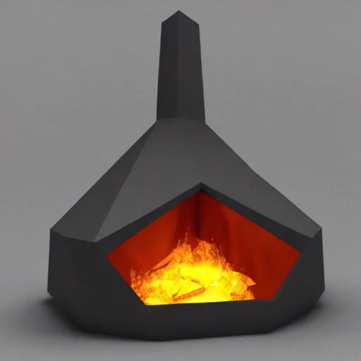 Prompt: 3 d render of a voronoi hearth, seen from different angles