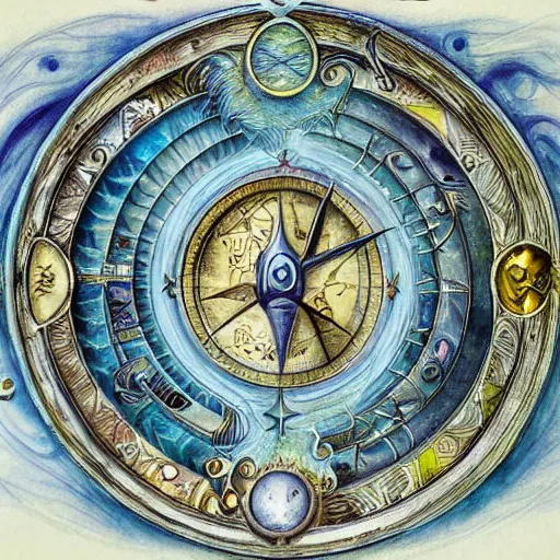 Image similar to detailed and sharp aquarius artistic zodiac artwork, mystic style, detailed, 8 k, detailed, symmetrical, by brian froud