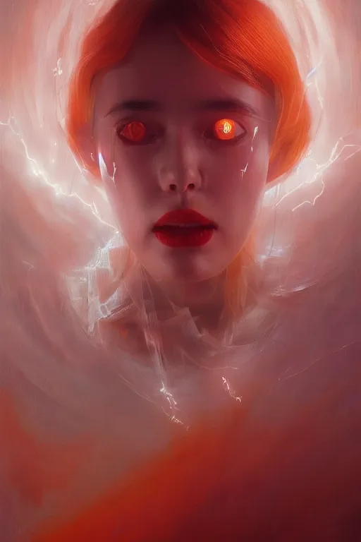 Prompt: 3 d, sci - fi, morning, happy fashion model face, sun, cinematic, lightning, clouds, vogue cover style, stanley kubrick, light red and deep orange mood, realistic painting, intricate oil painting, high detail, figurative art, multiple exposure, poster art, 3 d, by tooth wu and wlop and beeple and greg rutkowski