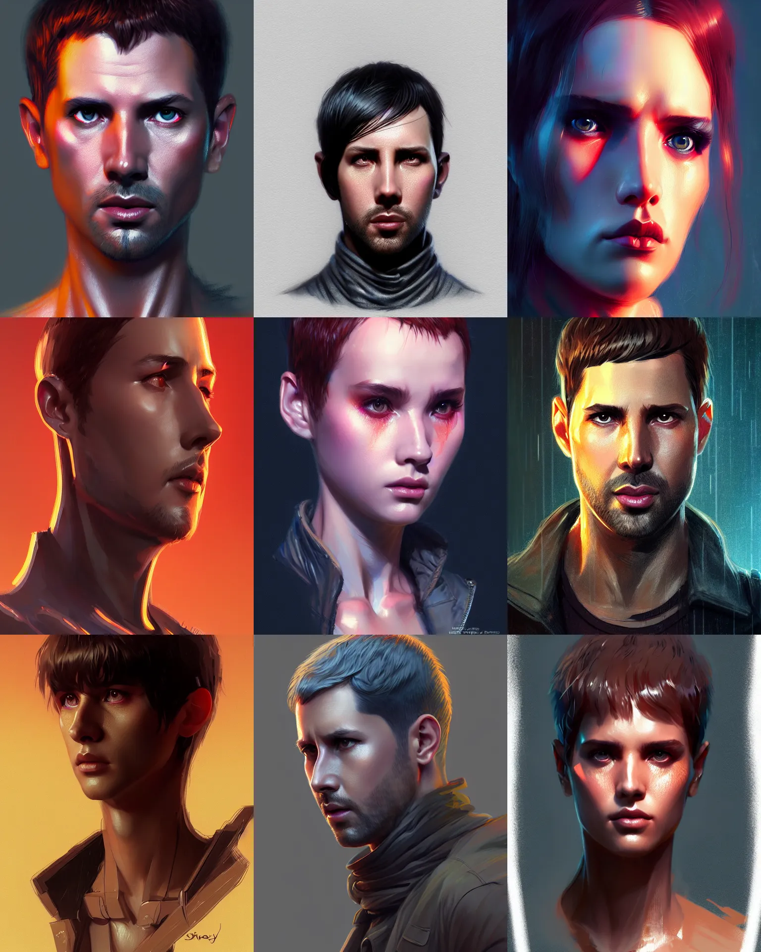 Prompt: character concept art of a character from blade runner 2 0 4 9 | | distinct - fine, key visual, realistic shaded perfect face, fine details by stanley artgerm lau, wlop, rossdraws, james jean, andrei riabovitchev, marc simonetti, sakimichan, and jakub rebelka, trending on artstation