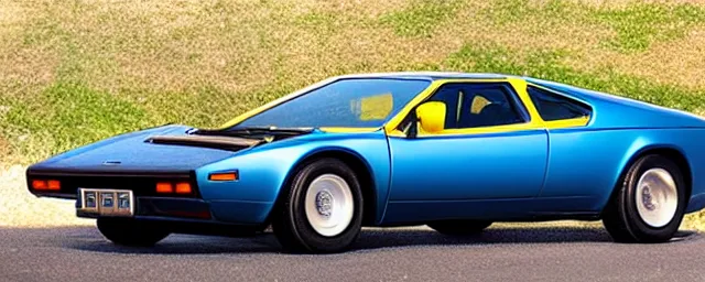 Image similar to a single 1 9 7 6 lotus esprit and 1 9 6 9 dodge charger hybrid, dslr