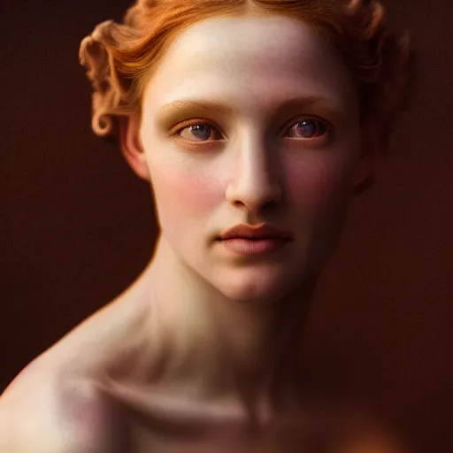 Image similar to photographic portrait of a stunningly beautiful renaissance art nouveau art deco female in soft dreamy light at sunset, contemporary fashion shoot, by edward robert hughes, annie leibovitz and steve mccurry, david lazar, jimmy nelsson, breathtaking, 8 k resolution, extremely detailed, beautiful, establishing shot, artistic, hyperrealistic, beautiful face, octane render