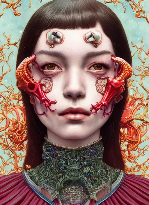 Prompt: perfect skin :: by Martine Johanna and Simon Stålenhag and Chie Yoshii and Casey Weldon and Guillermo del toro :: ornate, dynamic, particulate, rich colors, intricate, elegant, highly detailed, centered, artstation, smooth, sharp focus, octane render, 3d