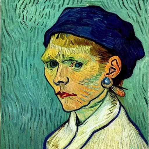 Image similar to van gogh girl with the pearl earing