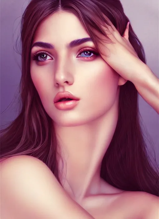 Image similar to a gorgeous greek female photo, professionally retouched, soft lighting, realistic, smooth face, full body shot, torso, dress, perfect eyes, sharp focus on eyes, 8 k, high definition, insanely detailed, intricate, elegant, art by artgerm and jason chan