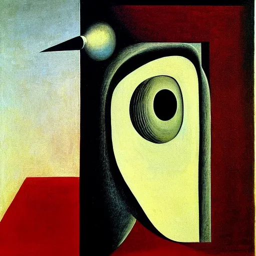 Image similar to an eye crying, a painting by giorgio de chirico