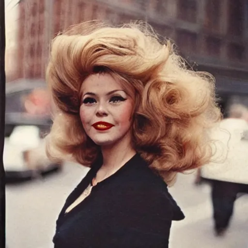 Image similar to 1 9 6 9 big hair day in new york