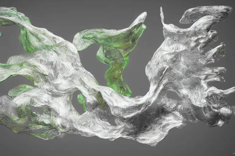 Image similar to Painful pleasures by Lynda Benglis, octane render, transparent, 4k, 8k