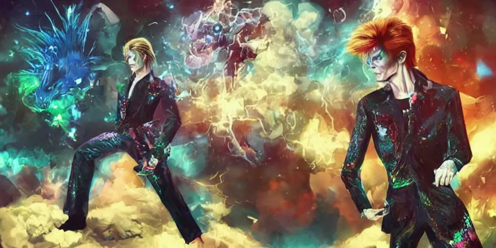 Prompt: “David Bowie as video game concept art”