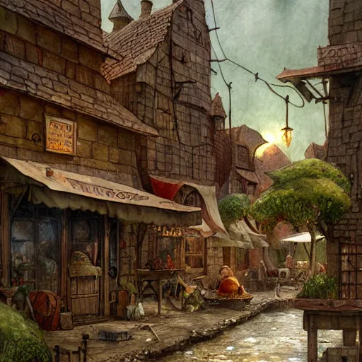 Image similar to sprite soda and watermelon, a detailed matte painting by anton pieck, deviantart contest winner, fantasy art, concept art, official art, matte drawing