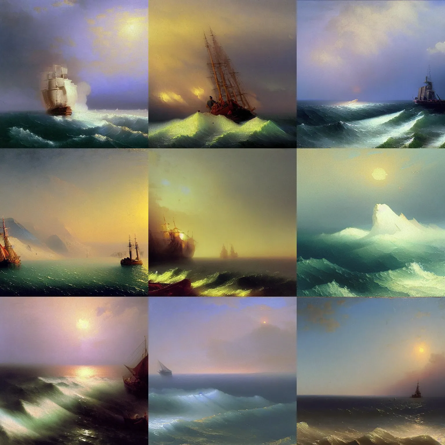 Prompt: an artwork by ivan aivazovsky