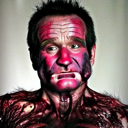 Prompt: zombie robin williams