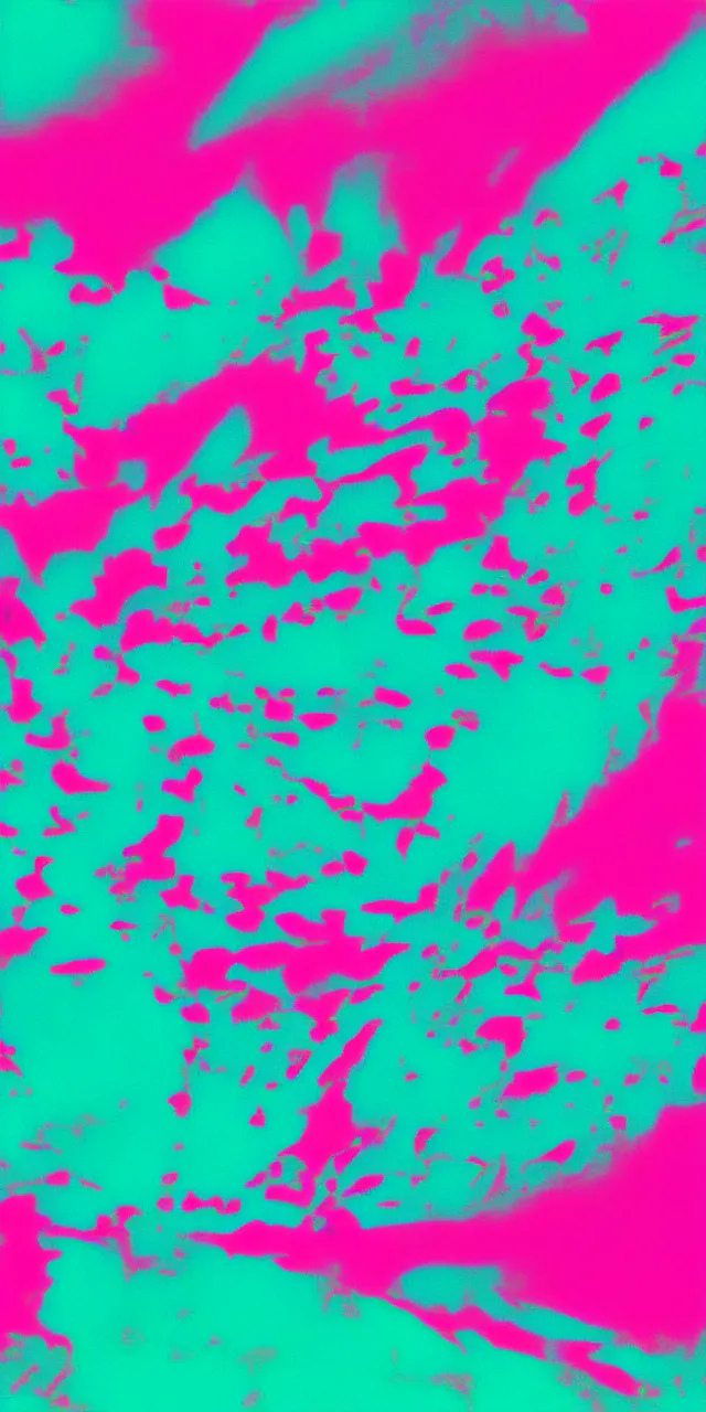 Prompt: gradient fluids lines lights, duotone turquoise and pink