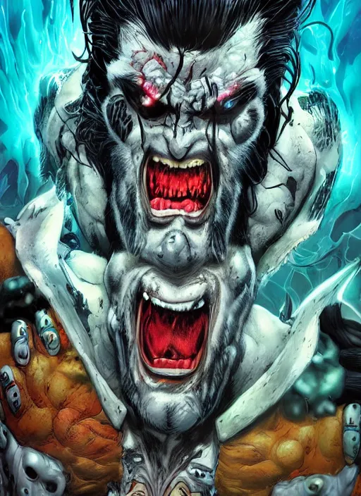 Image similar to first issue of lobo comic book cover art by ariel olivetti, au naturel, hyper detailed, digital art, trending in artstation, cinematic lighting, studio quality, smooth render, unreal engine 5 rendered, octane rendered, art style by klimt and nixeu and ian sprigger and wlop and krenz cushart