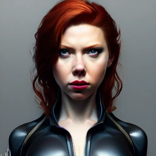 Image similar to Ava Adams as black widow, au naturel, hyper detailed, digital art, trending in artstation, cinematic lighting, studio quality, smooth render, unreal engine 5 rendered, octane rendered, art style by klimt and nixeu and ian sprigger and wlop and krenz cushart