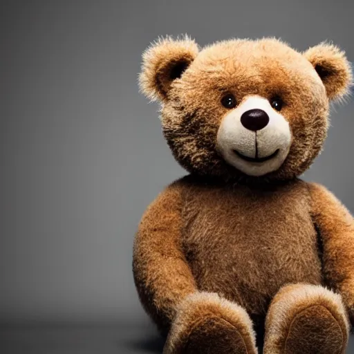Prompt: a realistic photoshoot of a teddy bear shoulder, 4 k