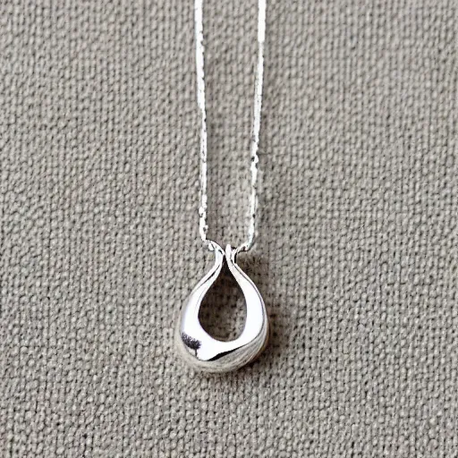 Image similar to a cute silver necklace pendant