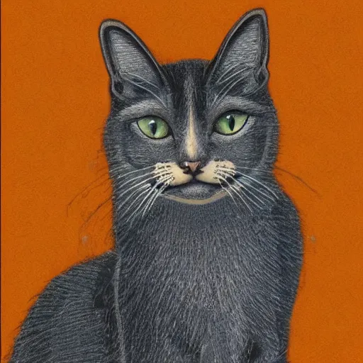 Image similar to cat by louis wainwilliam morris, 8 k, artstation