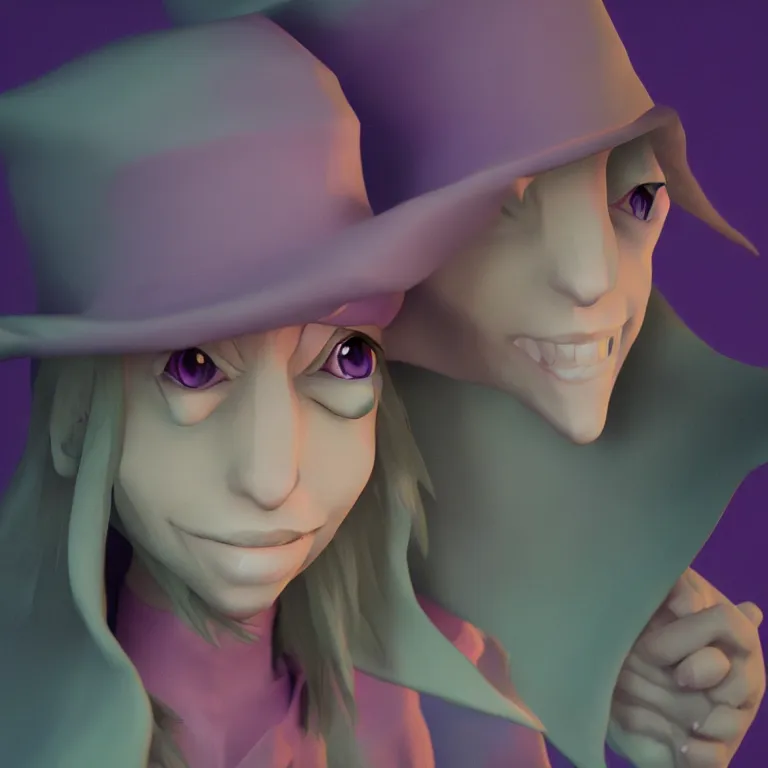 Image similar to taako, high quality 3 d render, zbrush, pastel colors, soft lighting, shallow depth of field