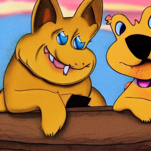 Image similar to photo of catdog