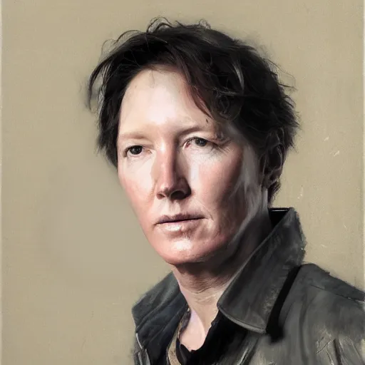 Image similar to andrew mccarthy by ruan jia, portrait