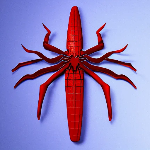 Image similar to 3 d render of a spiderman toothbrush, trending on artstation